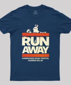 Alternative view of Caerbannog Music Festival Geek T-Shirt