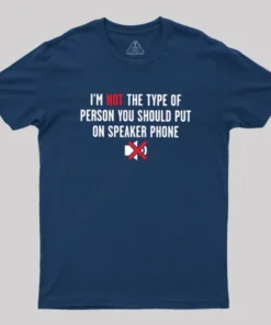 Alternative view of I'm Not The Type Geek T-Shirt