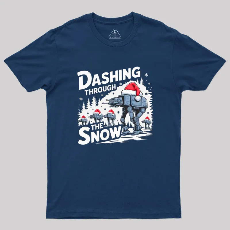 Dashing Through The Snow Geek T-Shirt - Image 2