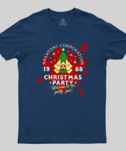 Alternative view of Nakatomi Corp Christmas Party Geek T-Shirt