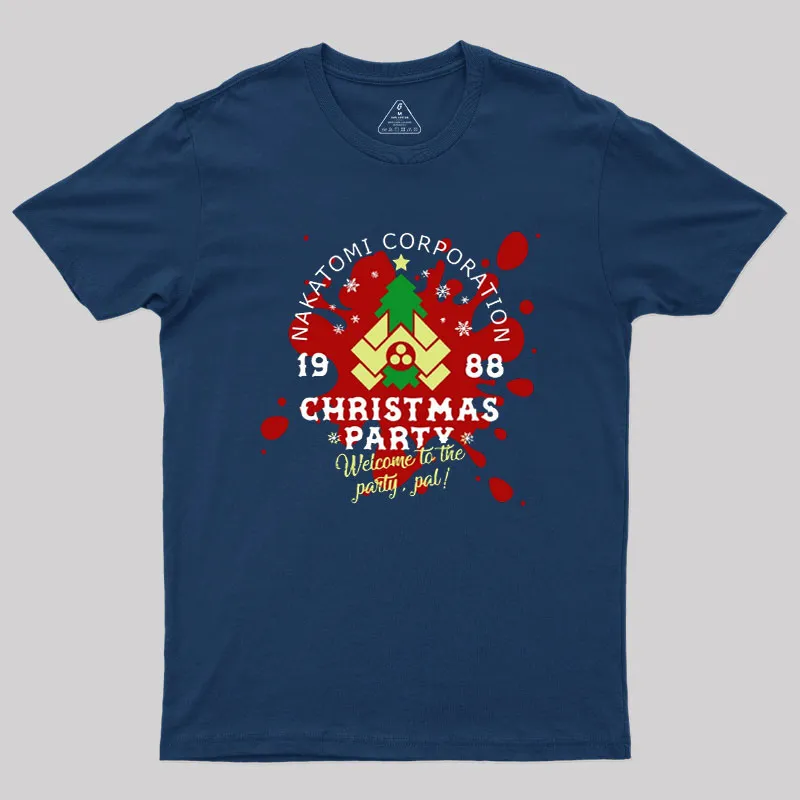 Nakatomi Corp Christmas Party Geek T-Shirt - Image 2