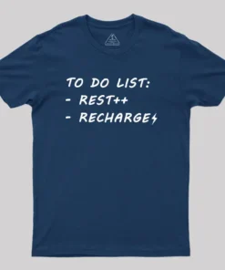 Alternative view of To Do List Recharge Geek T-Shirt