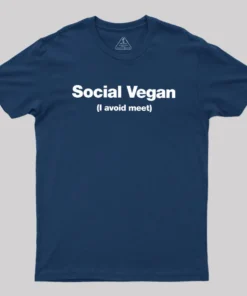 Alternative view of Social Vegan Geek T-Shirt