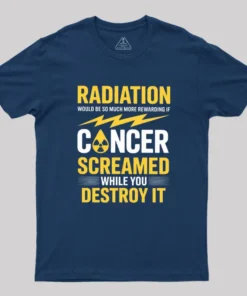 Alternative view of Rewarding If Cancer Screamed Geek T-Shirt