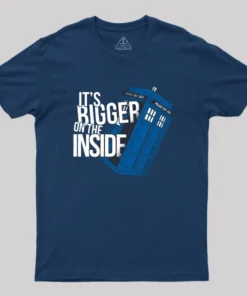 Alternative view of Bigger On The Inside Geek T-Shirt