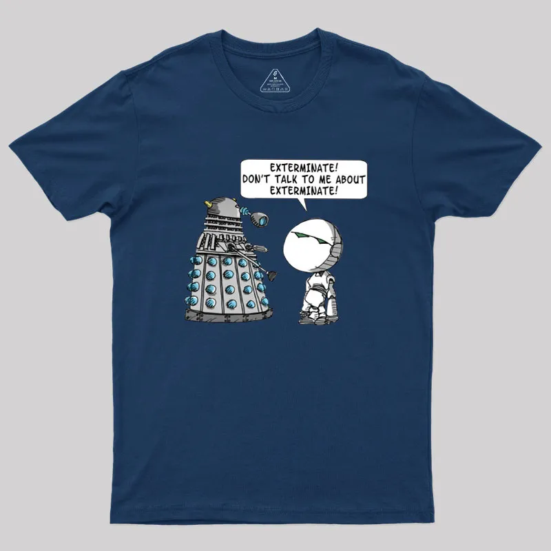 Dalek Adams Mashup Geek T-Shirt - Image 2