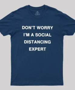 Alternative view of Social Distancing Expert Geek T-Shirt