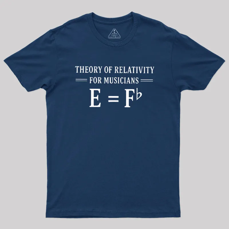 Theory Of Relativity For Musicians Geek T-Shirt - Image 2