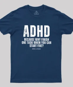 Alternative view of ADHD Humour Geek T-Shirt