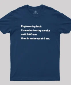 Alternative view of Engineering Fact Geek T-Shirt