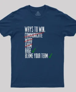 Alternative view of Ways To Win Geek T-Shirt