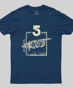 Alternative view of Space Station Geek T-Shirt