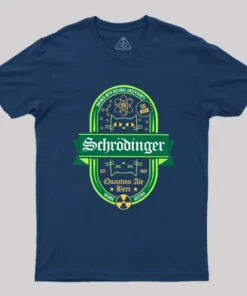 Alternative view of Schrodinger Quantum Ale Beer Geek T-Shirt
