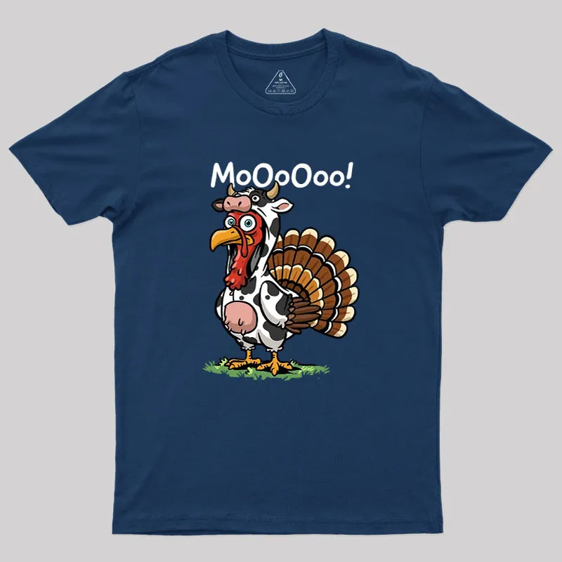 Turkey Moo Geek T-Shirt - Image 2