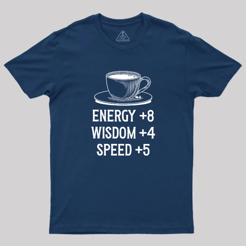 Coffe Stats Geek T-Shirt - Image 2