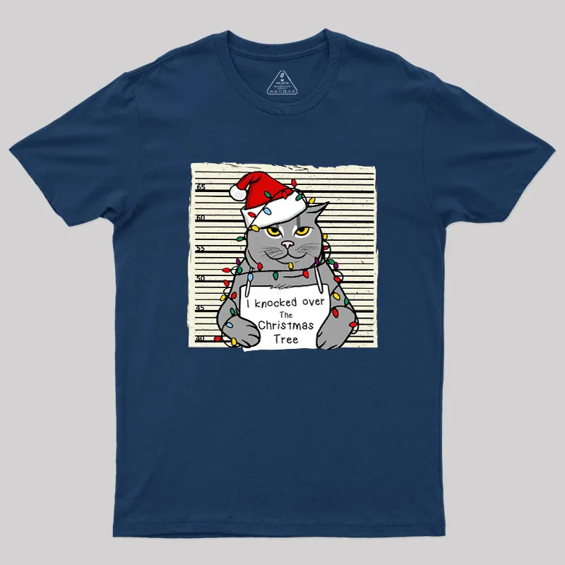 Christmas Cat Geek T-Shirt - Image 2
