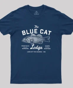 Alternative view of Ozark Blue Cat Lodge Missouri Geek T-Shirt