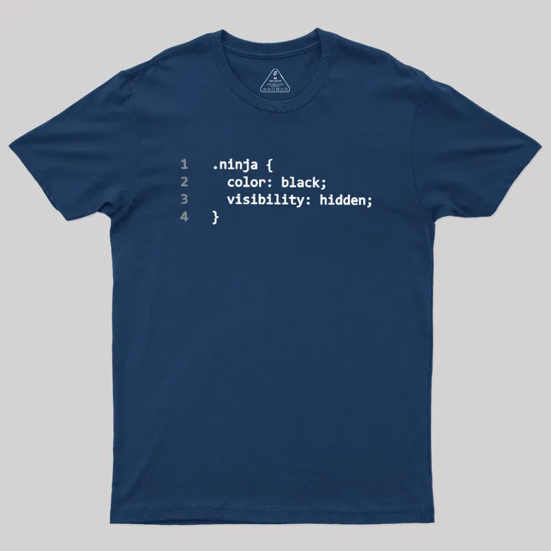 CSS Coding Ninja Geek T-Shirt - Image 2