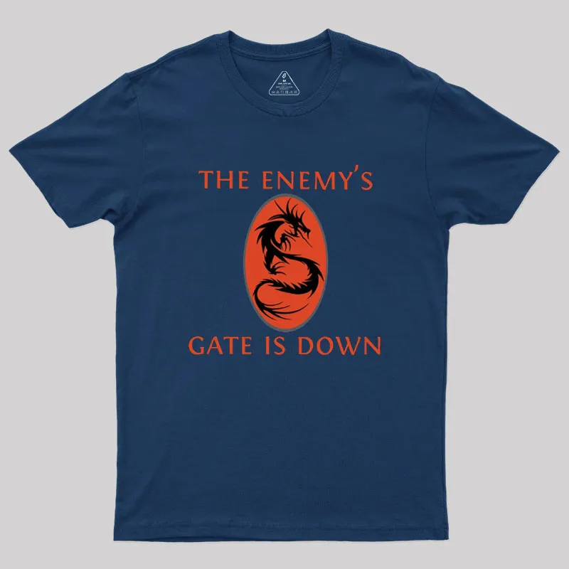 The Enemy's Gate Is Down Geek T-Shirt - Image 2