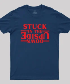 Alternative view of Stuck In The Upside Down Geek T-Shirt