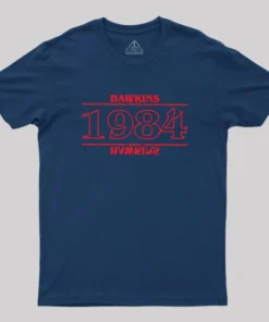 Alternative view of Hawkins 1984 Geek T-Shirt