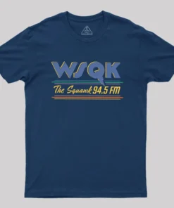 Alternative view of WSQK The Squawk 94.5 FM Geek T-Shirt