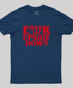 Alternative view of Enter The Upside Down Geek T-Shirt