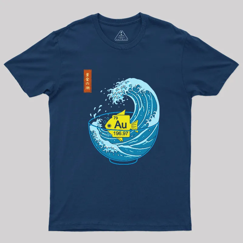 Golden Wave Geek T-Shirt - Image 2