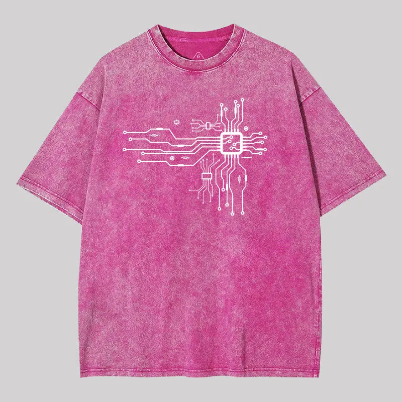 CPU Heart Washed T-shirt - Image 7