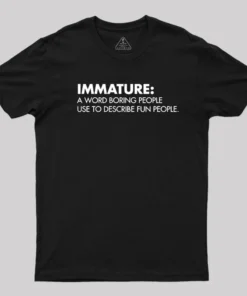 Maturity Misunderstood Geek T-Shirt