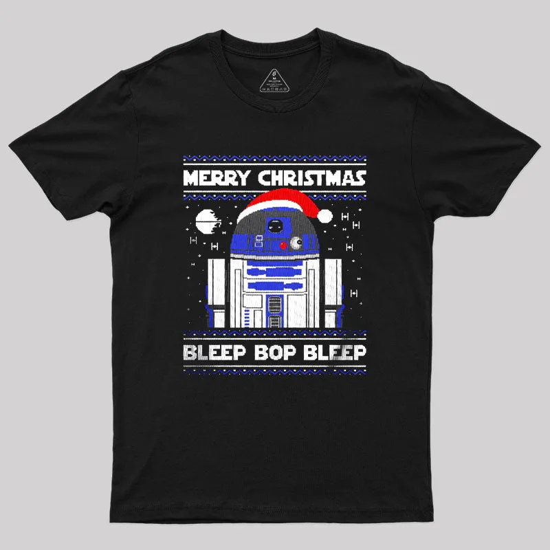 Christmas Robot Geek T-Shirt - Image 2