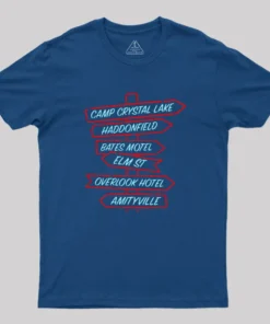 Alternative view of Camp Crystal Lake Haddonfield Geek T-Shirt