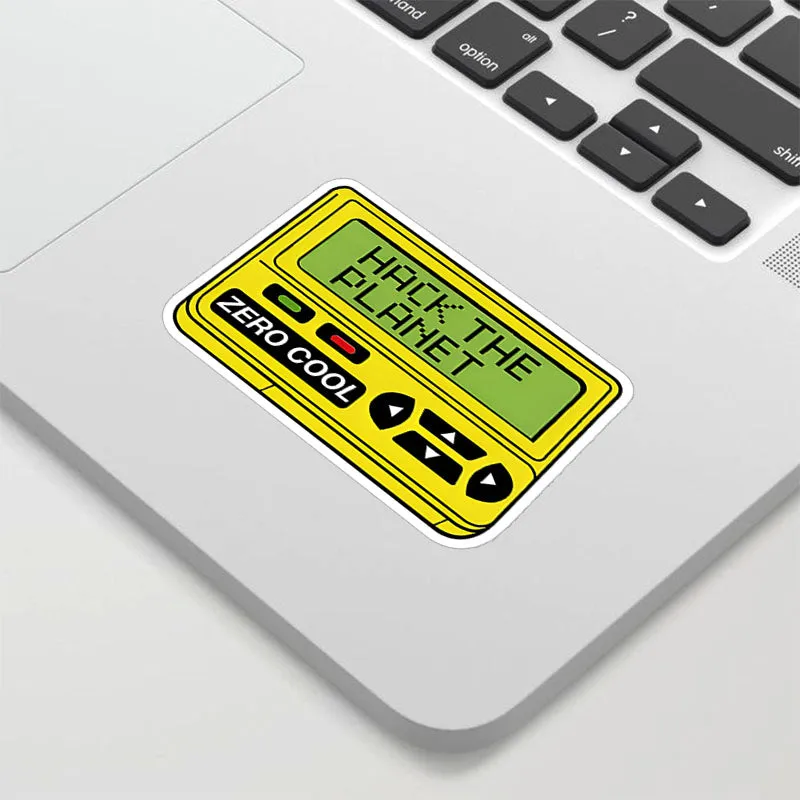 Hack the Planet Geek Sticker