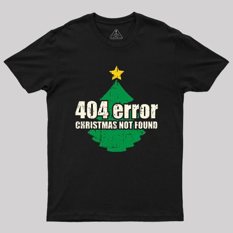 404 Error Christmas Not Found T-Shirt - Image 2
