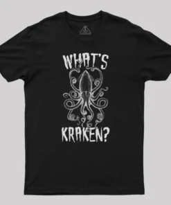 Alternative view of What's Kraken T-Shirt