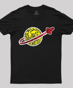 Alternative view of Building In Space T-Shirt