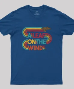 Alternative view of Vintage Leaf On The Wind Geek T-Shirt