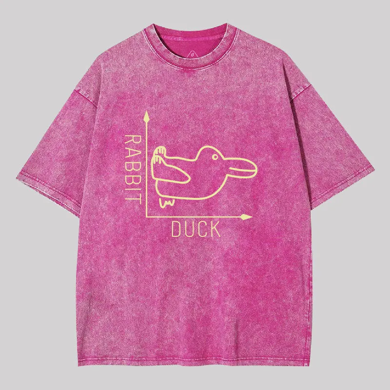 Rabbit or Duck Washed T-shirt - Image 7
