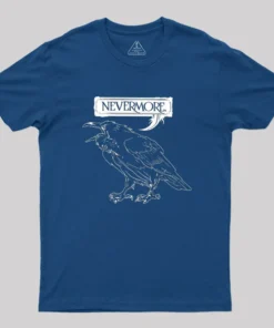 Alternative view of Nevermore Raven Geek T-Shirt