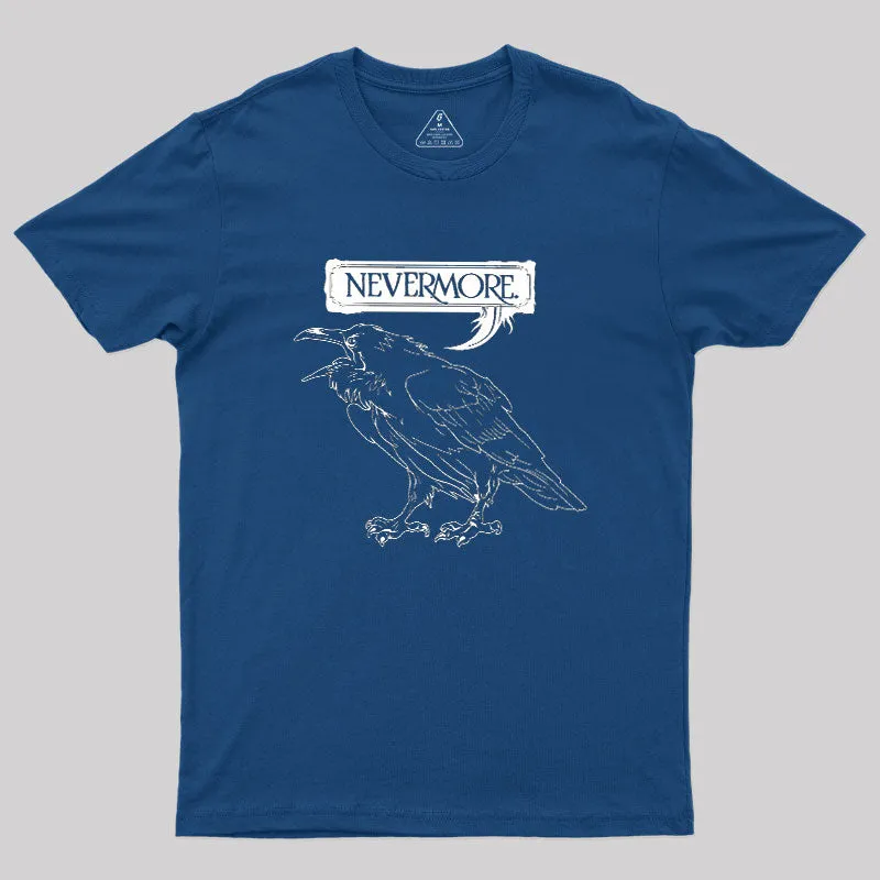 Nevermore Raven Geek T-Shirt - Image 2
