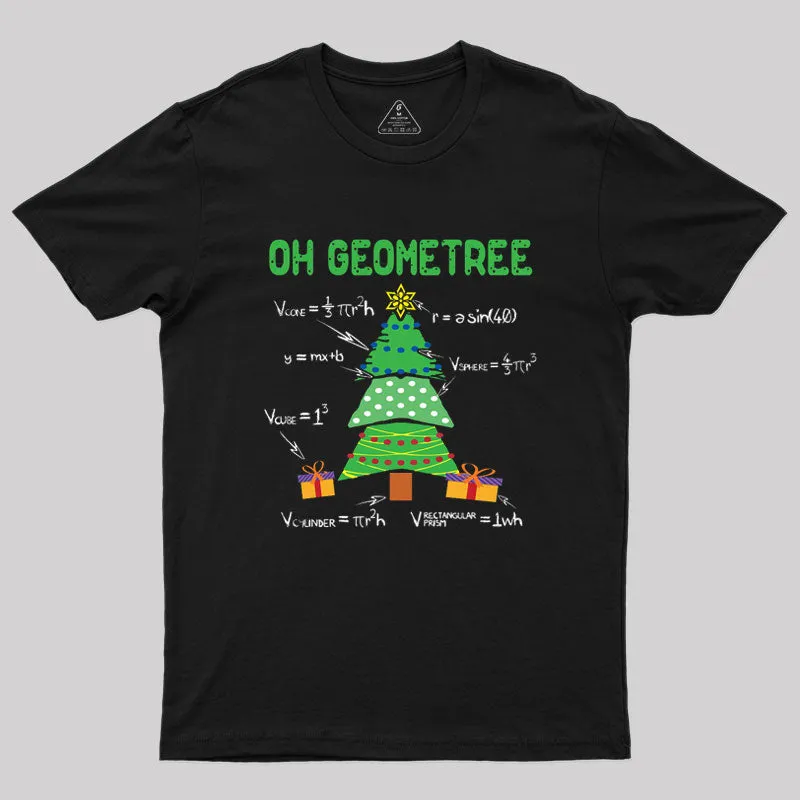 Oh Geometree Geometry Math Science Geek T-Shirt - Image 2