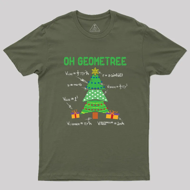 Oh Geometree Geometry Math Science Geek T-Shirt - Image 4