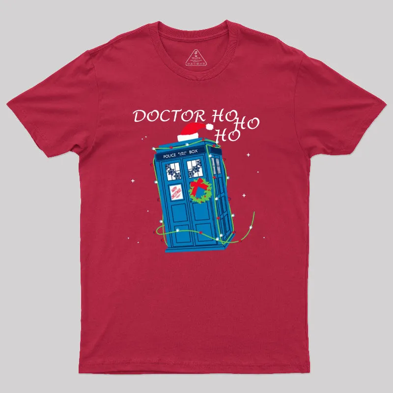 Doctor Ho Ho Ho Geek T-Shirt - Image 5