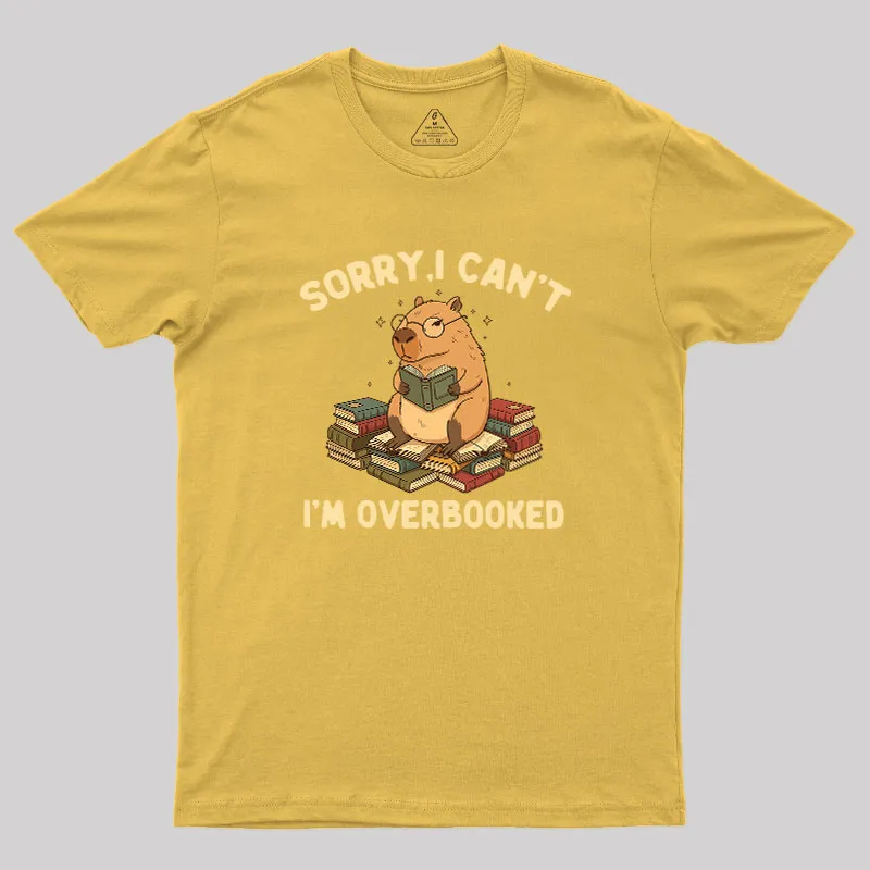 Overbooked Capybara Geek T-Shirt - Image 8