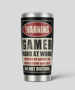 Warning Gamer 20oz Tumbler