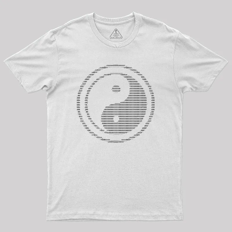ASCII Yin Yang Geek T-Shirt - Image 11