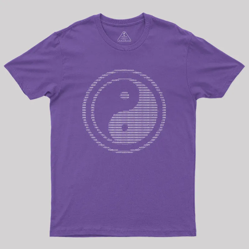 ASCII Yin Yang Geek T-Shirt - Image 5