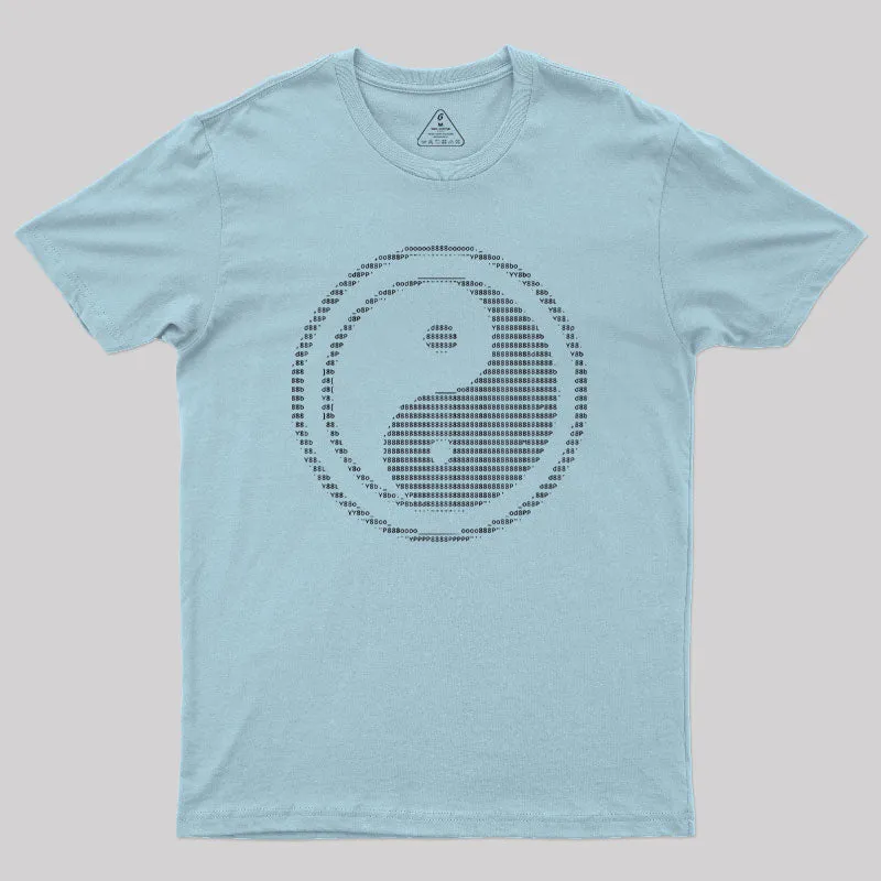 ASCII Yin Yang Geek T-Shirt - Image 9