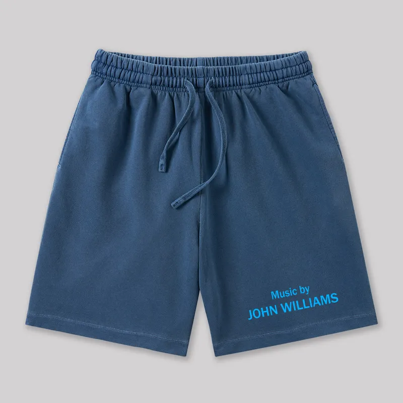Music by John Williams Geeky Washed Shorts - Image 5