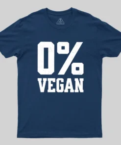 Alternative view of Zero Percent Vegan Geek T-Shirt